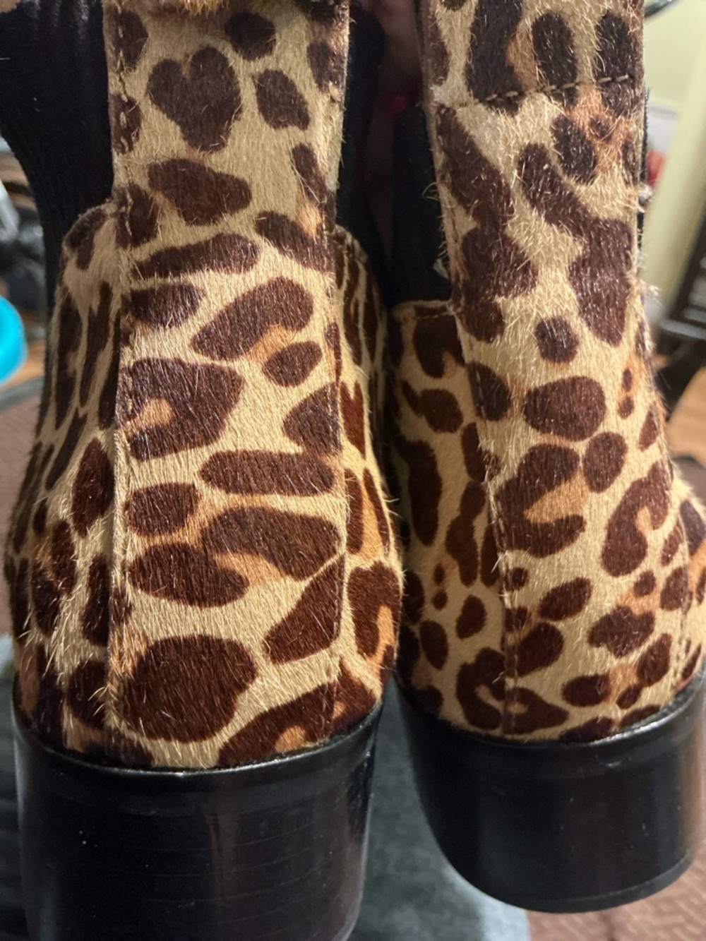 🤎 Dolce Vita Macie Leopard Print Bootie Cow Hair - Size 9.5 - Picture 7 of 7